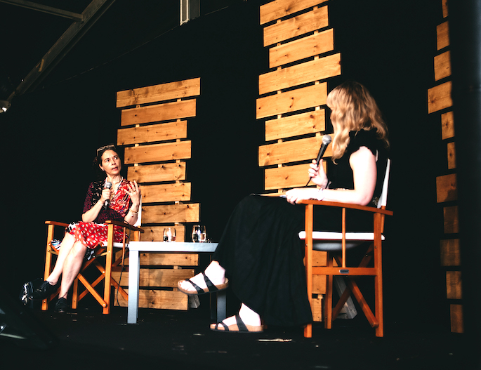 Orsola-de-Castro-with-Camilla-Morton-at-Wimbleodn-Bookfest