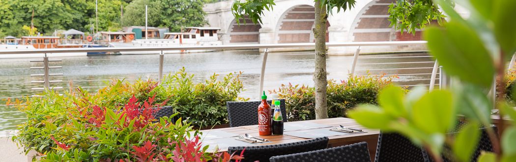 Food with a view at Kingston Riverside Walk!