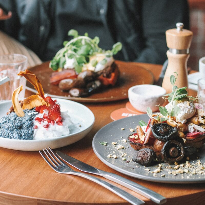 unsplash image of elegant dishes on a table, nicely presented