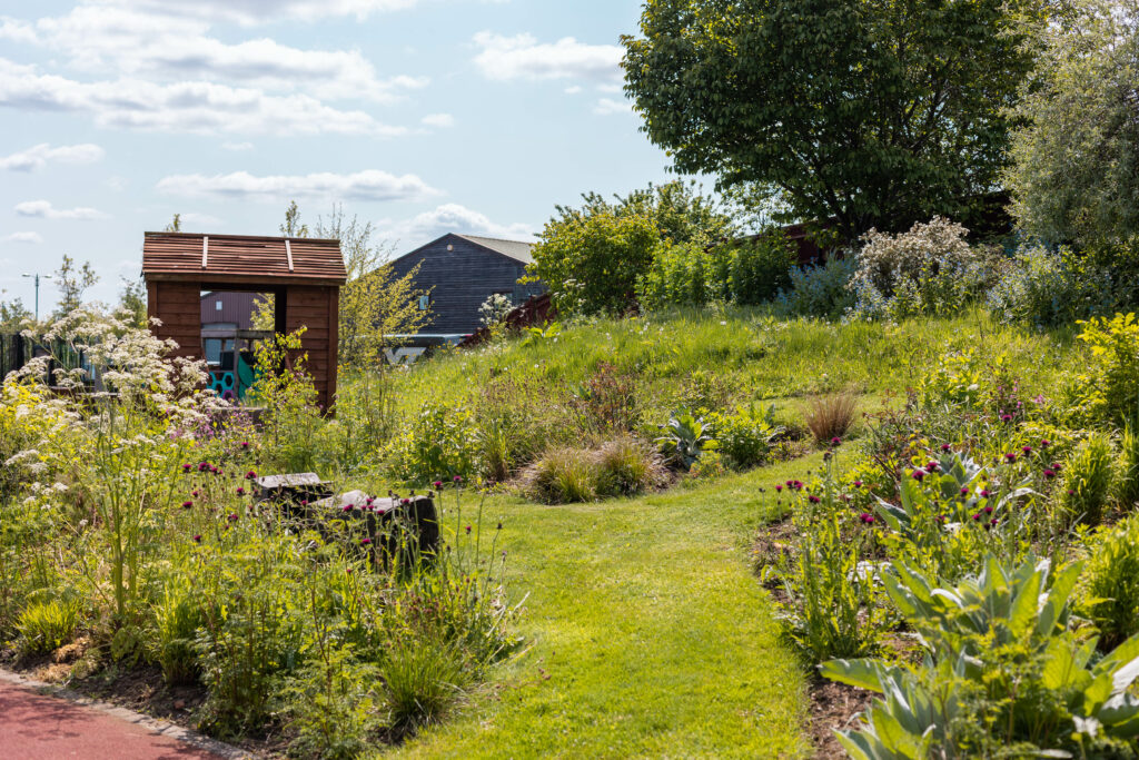 The beautiful garden at Christopher's Hospice, Guildford Credit: Shooting Star Children's Hospice 