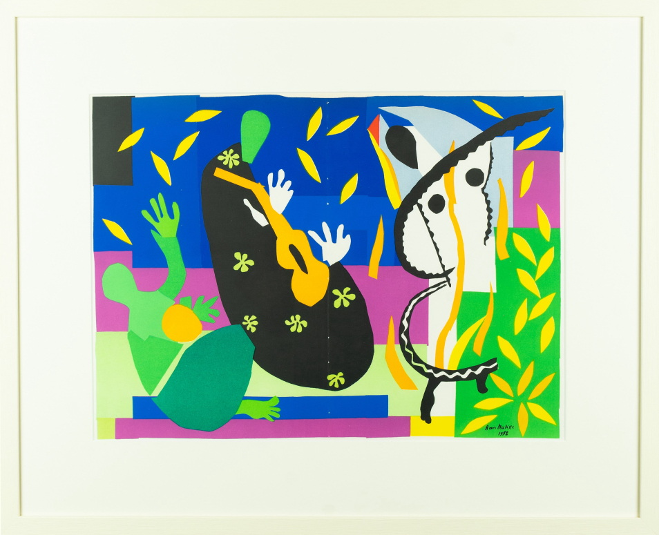 Henri Matisse Tristesse du Roi, 1958 Lithograph Sheet: 35.5 x 53 cm Framed: 51.5 x 63 cm