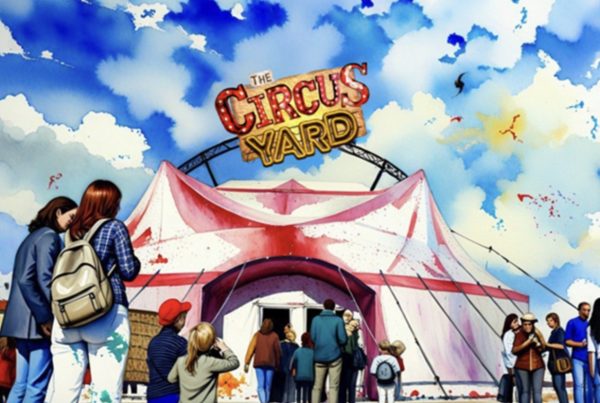 Artist’s impression of Revel Puck Circus Yard @ The Level at Brighton Fringe 2025-darling-magazine-uk