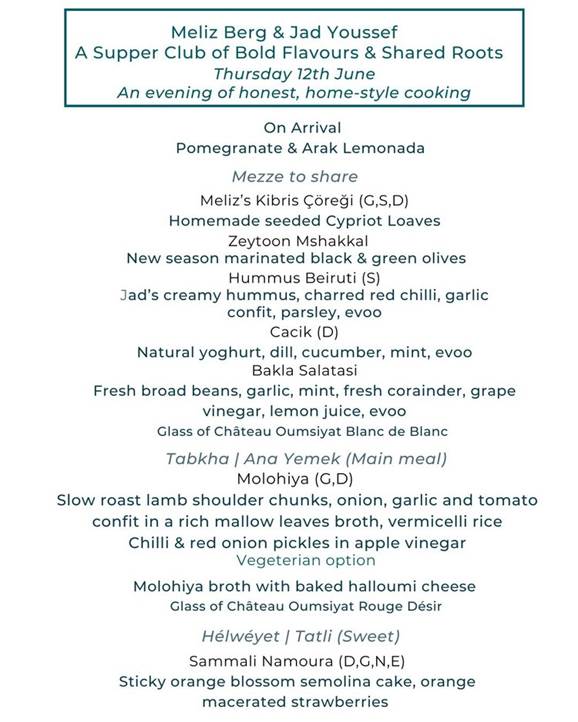 Lebnani Reigate Hosts a Unique Supper Club - Collaboration Between Meliz Berg and Jad Youssef-darling-magazine-uk
