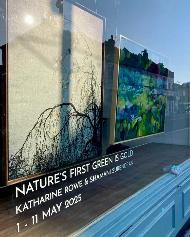 Opening today (Thursday) evening 🤩

@adlibgallery is delighted to present Nature’s First Green is Gold, an exhibition of works by artists @shamanisurendranphotography & @katharine_rowe Through photography and painting, Shamani and Katharine bring together a series of images inspired by nature, very often rooted in local Wimbledon landscapes.

Private View:
Please join us for drinks and view the exhibition on Thursday 1 May, 6pm - 8pm
RSVP via @adlibgallery 

Exhibition open to the public from 2-11 May

Gallery Opening Hours:
Monday - Sunday: 10am - 5:30pm

Ad Lib Gallery, 10 Church Road, Wimbledon Village, SW19 5DL

#wimbledonvillage #artexhibition #london #darlingmediauk #artgallery #women #womeninart #contemporaryart #paintings #photography #exhibition
